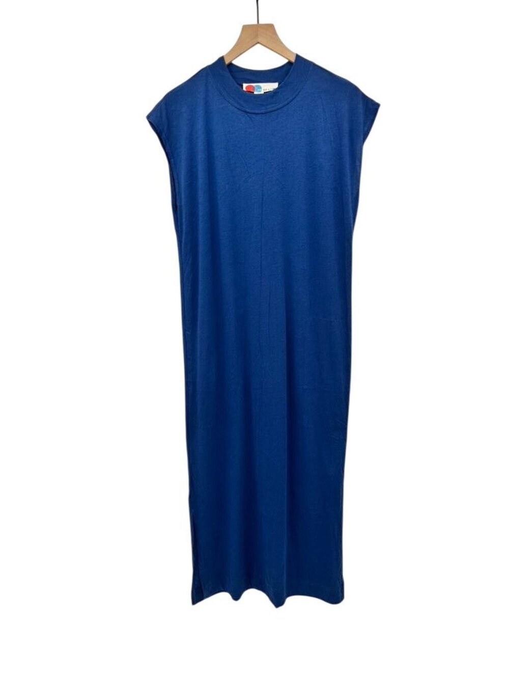 Free People Beach All Day Long Midi T-Shirt Dress blue Small pockets cover-up